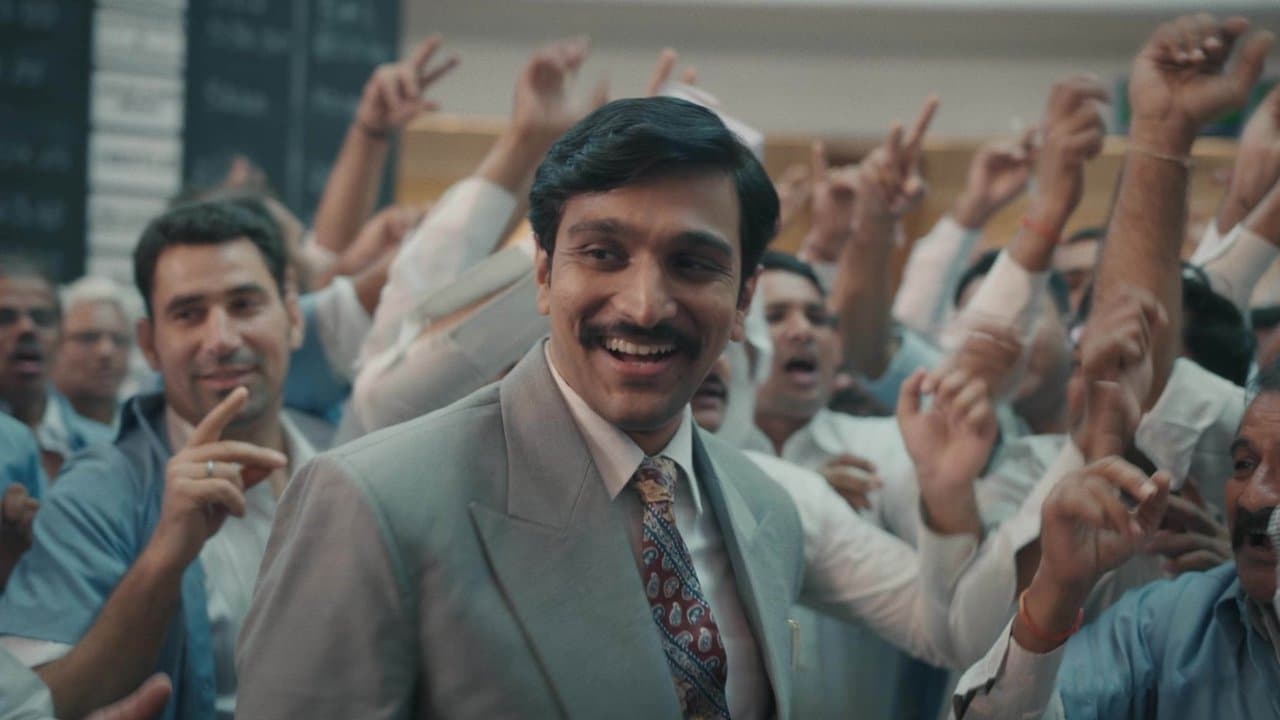 Scam 1992 The Harshad Mehta Story backdrop — SonyLIV web series